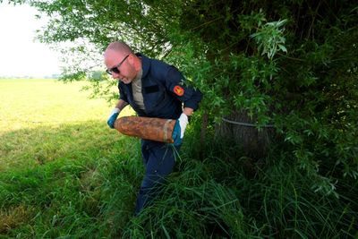 Deminers Comb Belgian Countryside For Remnants Of Great War