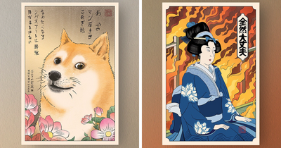 I Combined Meme Culture With Ukiyo-e Art, Here Are 15 Of My Best Illustrations