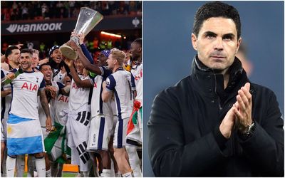 Mikel Arteta reacts to Tottenham winning Europa League but avoids Arsenal season comparison