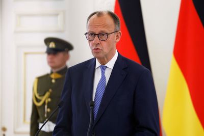 Germany's Merz inaugurates a historic new brigade in Lithuania and pushes for security spending