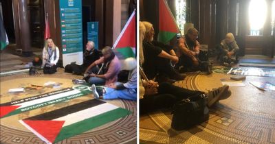 Activists stage sit-in at Glasgow City Chambers over Israeli-linked CCTV software