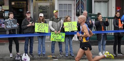 Marathon runners rely on family and experts to succeed, while races rely on passionate volunteers