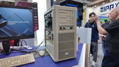 This retro PC case has a big red button and a turnkey and it hits me square in the chest with nostalgia