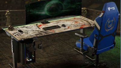 There's a new Warhammer 40,000 version of our favorite Secretlab desk on the way but please don't paint your minis on it