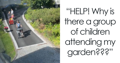 Woman Watches, Baffled, As A Group Of Strangers Just Start Having A Picnic In Her Yard