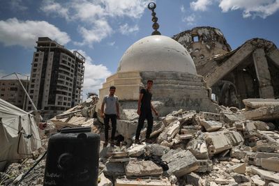 Israel wrecks last functioning hospital in north Gaza as food aid begins to trickle in