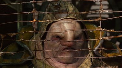 Simon Pegg has slain zombies and defused bombs, but the "strangest" prop he owns is a fake nose he stole from the set of Star Wars: "It's in a little glass case at my house"