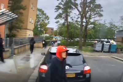 Thief hunted after smashing ambulance window and stealing backpacks