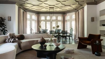This designer turned a historic Tudor-style property with dramatic Gothic details into a quietly luxurious family home that still honors its past