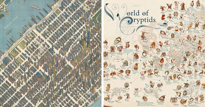 12 Remarkable Maps That Combine History, Arts, And The Supernatural