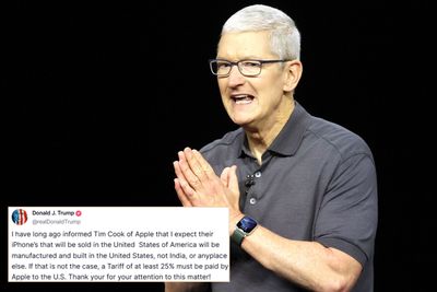 Trump Pressuring Apple to Move Production to US or Face Tariffs Infuriates Users: 'This Just Makes iPhones More Expensive'