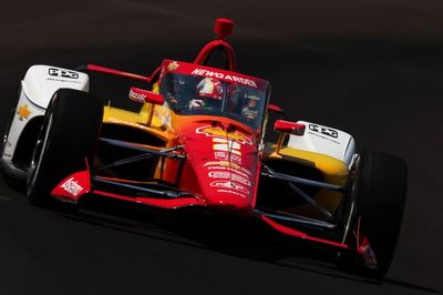 Josef Newgarden leads Indy 500 final practice, RHR's car erupts in flames
