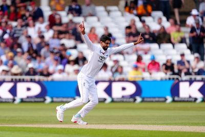 Shoaib Bashir thrives in ‘happy place’ as spinner breaks England record
