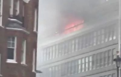 Huge blaze rips through Westminster tower block as 75 firefighters scrambled to scene