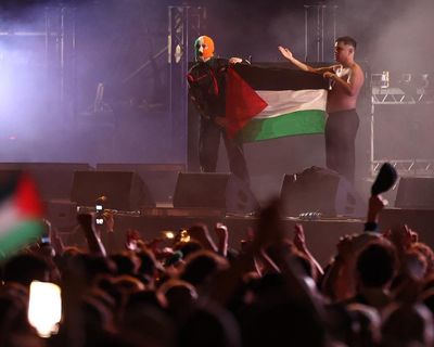 Kneecap review – rap trio remain unbowed by terror charge