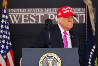 Trump gives rambling speech about trophy wives, golf and the ‘great late’ Al Capone in politically-charged West Point address