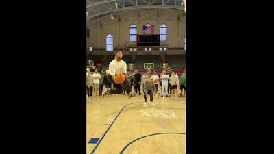 Saquon Barkley, Cooper DeJean Pulled Off the Perfect Alley-Oop During Eagles Outing
