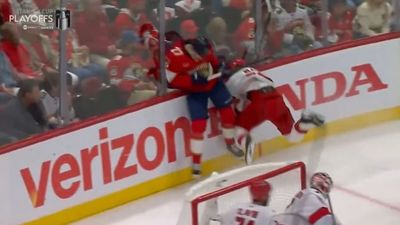 Refs Eject Panthers' Eetu Luostarinen For Board-Rattling Hit on Hurricanes' Jackson Blake