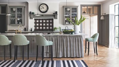 Sink skirts were a huge trend last year, but 2025 is taking it further with the nostalgic skirted kitchen island – an easy yet totally stylish way to soften your scheme