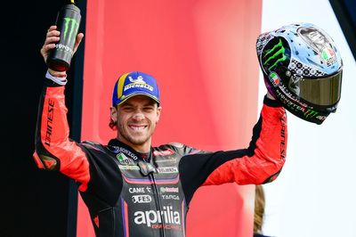MotoGP British GP: Marco Bezzecchi takes surprise win for Aprilia
