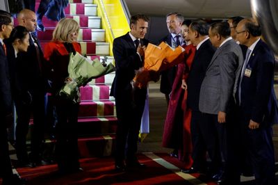 France's Macron Arrives In Vietnam For Southeast Asia Tour