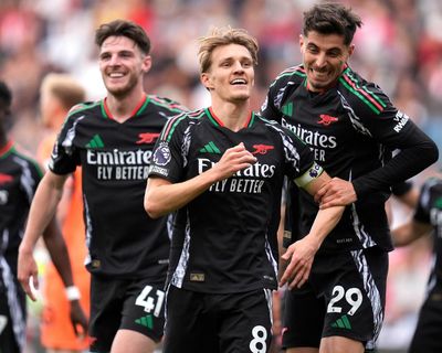 Ødegaard strikes late to earn Arsenal win at Southampton after Tierney’s farewell goal
