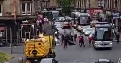 Man charged over alleged 'fight' on busy Glasgow road