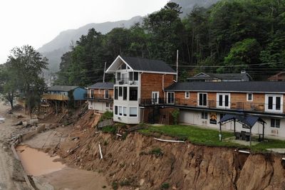 The scars from Hurricane Helene are healing slowly in this Appalachian tourist town
