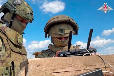 Russia sent a record number of drones into Ukraine overnight, an official says