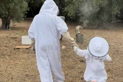 Meghan Markle and daughter Lilibet wear matching beekeeping outfits in rare family day out video