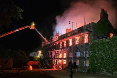 Dramatic fire destroys £4.5m Grade II-listed mansion in north London