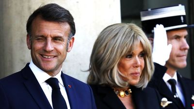 French President Emmanuel Macron slapped in face by wife on video, onlookers baffled