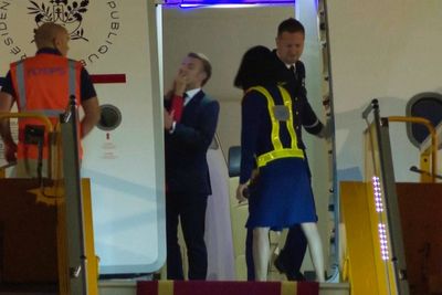 Video of Emmanuel Macron being pushed in face by wife goes viral