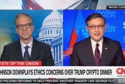 Trump’s alleged corruption shouldn’t be investigated because ‘it’s out in the open,’ Mike Johnson says