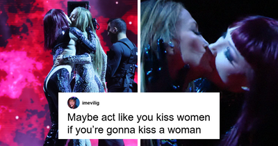 Jennifer Lopez Gets Brutally Roasted For Lesbian Kiss During The AMAs, Explains Why She Did It