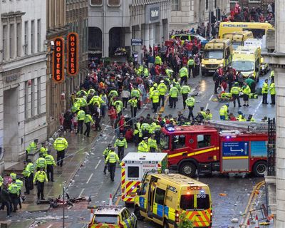 Liverpool parade collision: man, 53, arrested on suspicion of attempted murder and dangerous driving offences, say police – as it happened