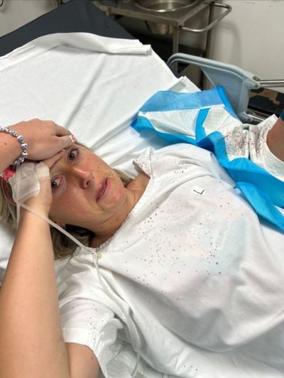 'I thought I was going to die': Londoner's shark attack terror as she flies home from Caribbean holiday for emergency surgery