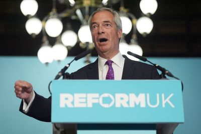 Which Reform UK policies did Nigel Farage confirm in his speech?