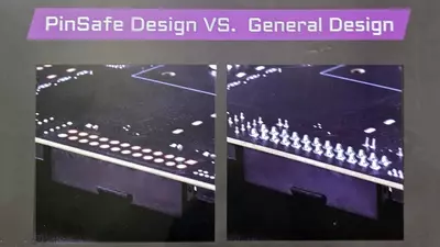 MSI shows off new weirdly flat PinSafe Design motherboards at Computex, possibly saving lives