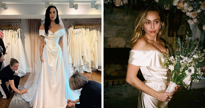 Miley Cyrus Fans Call Out Demi Lovato For “Stealing” Her Wedding Dress