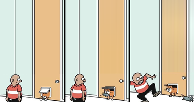 This Artist Sums Up Life With A Cat In His 22 Funny Cartoons