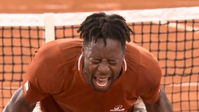 Gael Monfils Has Iconic Reaction to Winning Five-Set Thriller at French Open