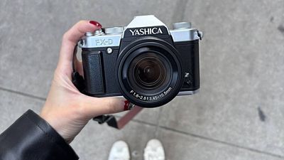 The Yashica FX-D 100 looks like a film camera, but it’s hiding digital guts – and an unexpected price