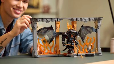 You shall not pass, at least not until you behold this Lego Lord of the Rings book nook