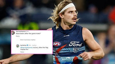 AFL Star Bailey Smith Receives A Warning After Making Nose Beers Jokes On Instagram