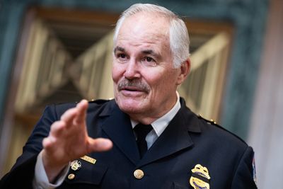 He led a Capitol Police force reeling after Jan. 6. Now Chief Manger is retiring