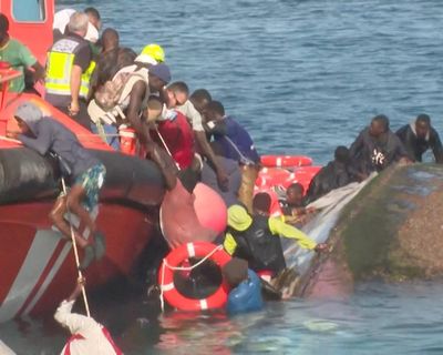 Four women and three girls die as migrant boat capsizes off Canary Islands