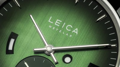 These stunning new Leica watches look great in green