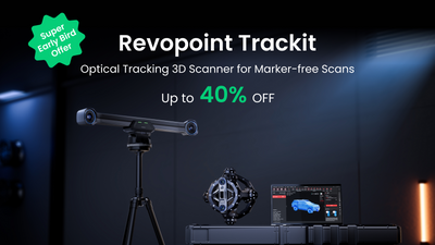 The revolutionary Revopoint Trackit is now live on Kickstarter: Marker-free professional 3D scanning in everyone’s reach!
