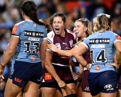 Late try helps Maroons save face in Game 3 of women’s Origin series